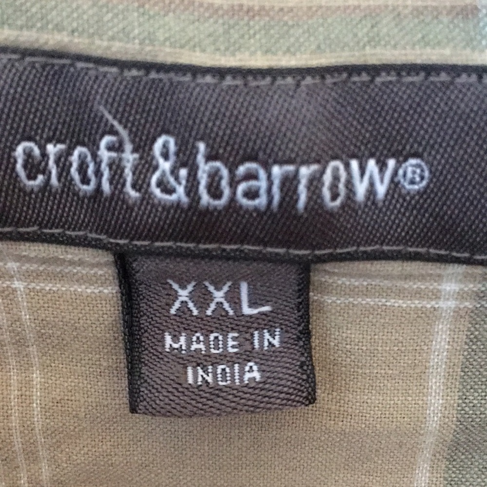 FINAL MARKDOWN Men’s croft & barrow SS Shirt (XXL) - Picture 4 of 8
